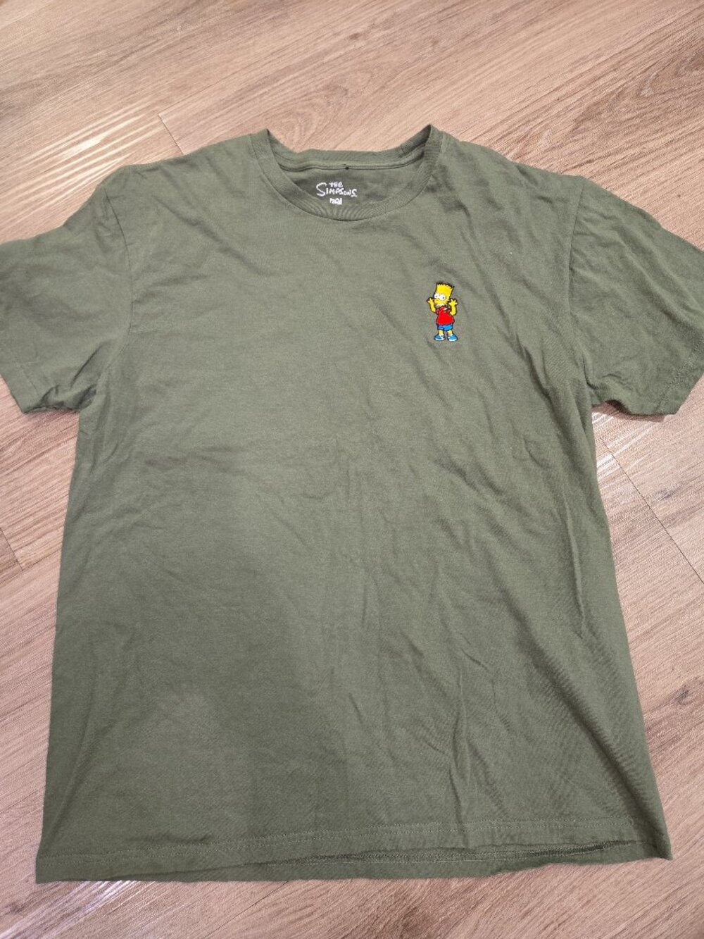 Vintage Bart Simpson Embroidered T-Shirt Men's Size Large